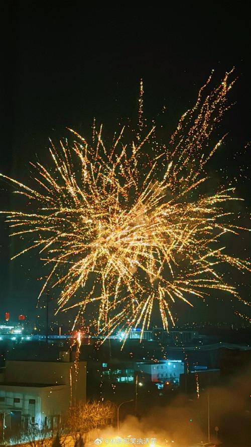 窗外烟花四起跨年(看窗外烟花)